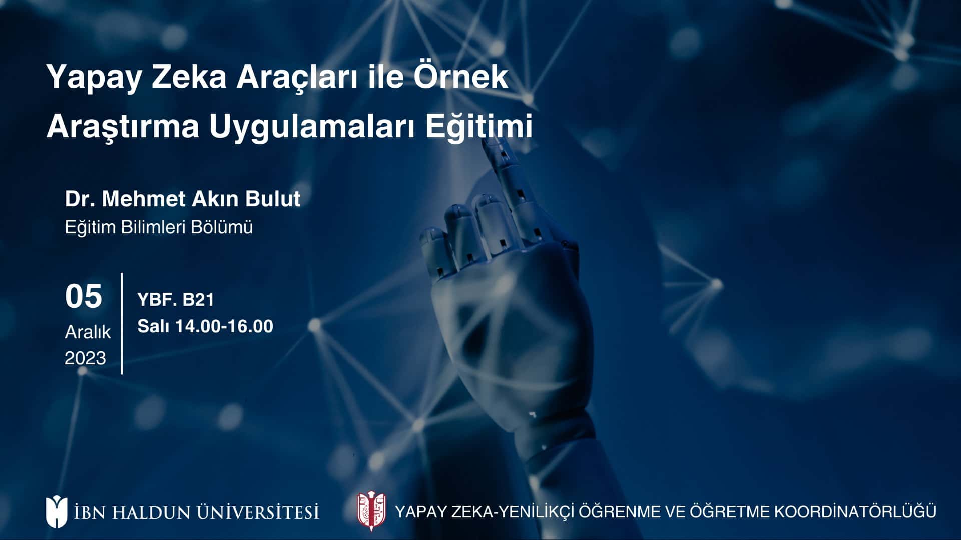 Yapay Zeka Araçları ile Örnek Araştırma Uygulamaları Eğitimi