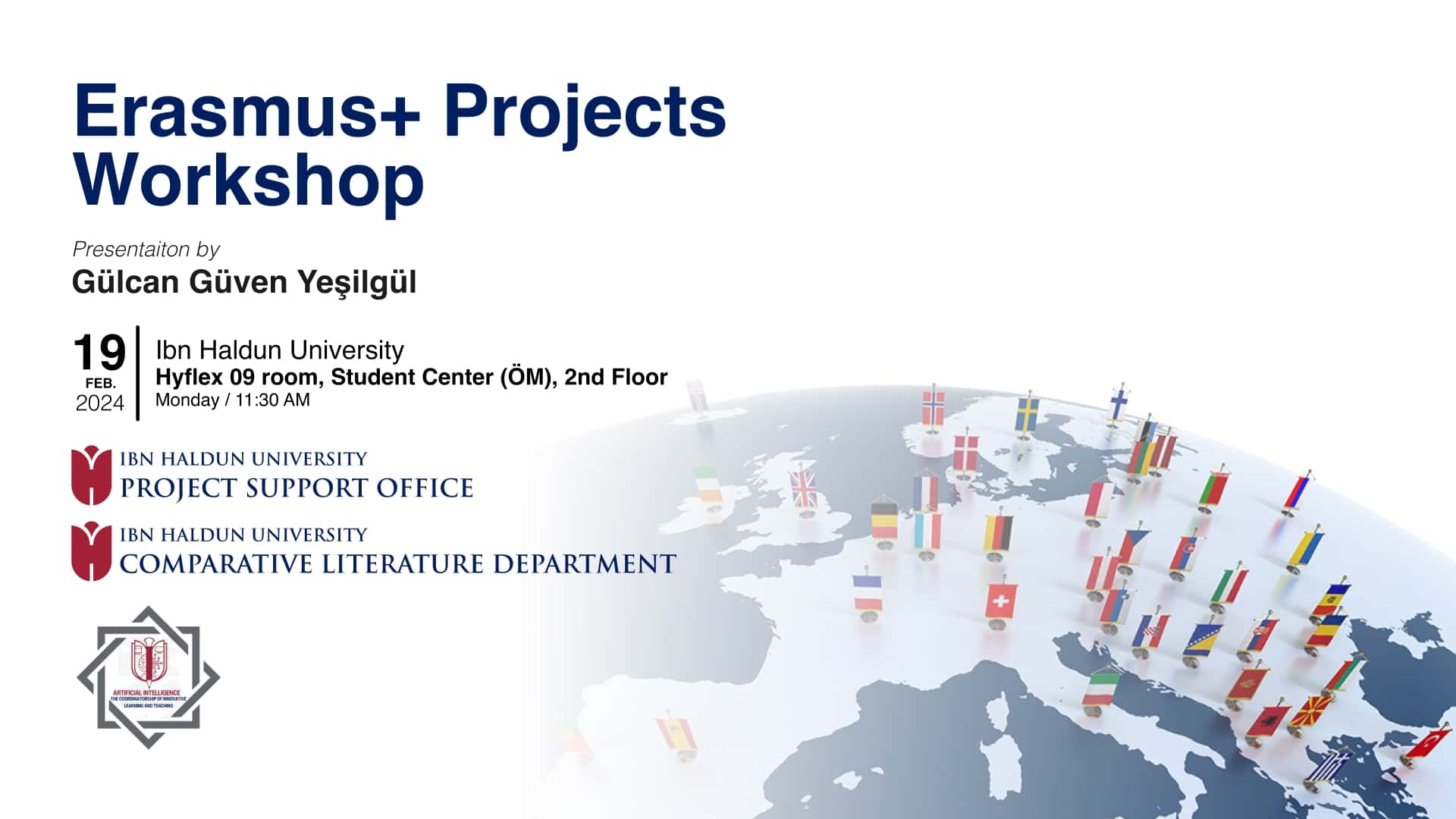 We Organized a Joint Event with IHU Project Office and Comparative Literature Department to Inform our University Students about Project Writing.